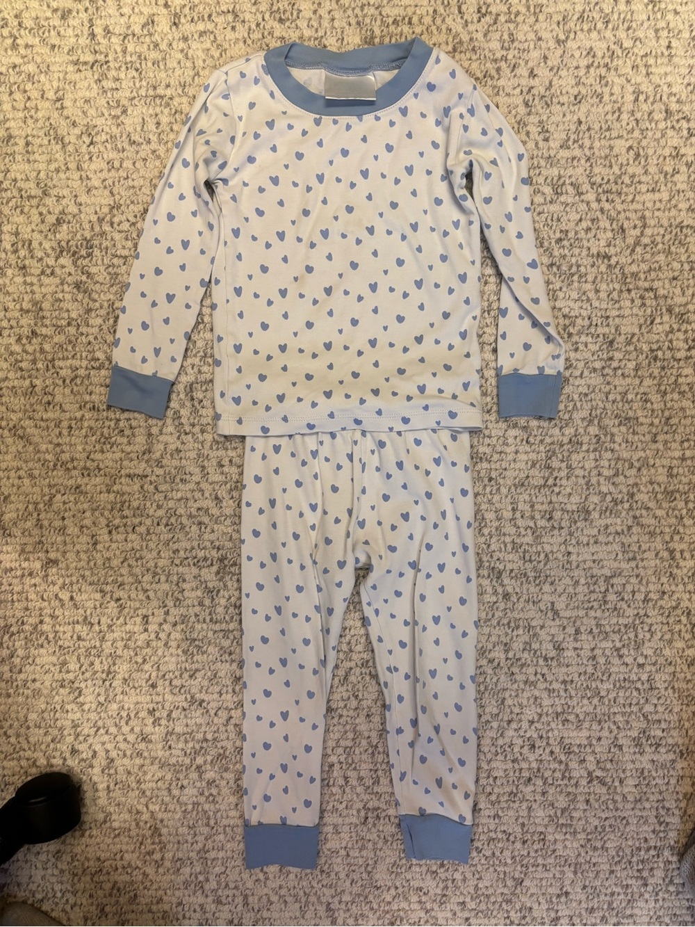 Lake Pajamas Blue Heart Print Kids Pajama Top - Size 3